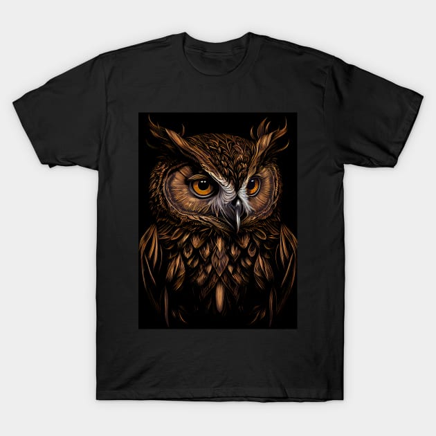 Cute Owl #5 T-Shirt by MarkColeImaging